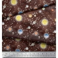 thumbnail image 3 of Soimoi Rayon Fabric Planet & Sun Galaxy Print Fabric by the Yard 42 Inch Wide, 3 of 3