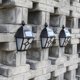 thumbnail image 2 of Lampara Retro Hex LED Lámpara solar Dynamic Falme IP65 Outdoor Path Ground Wall Light Likrtyny Lámpara, 2 of 6