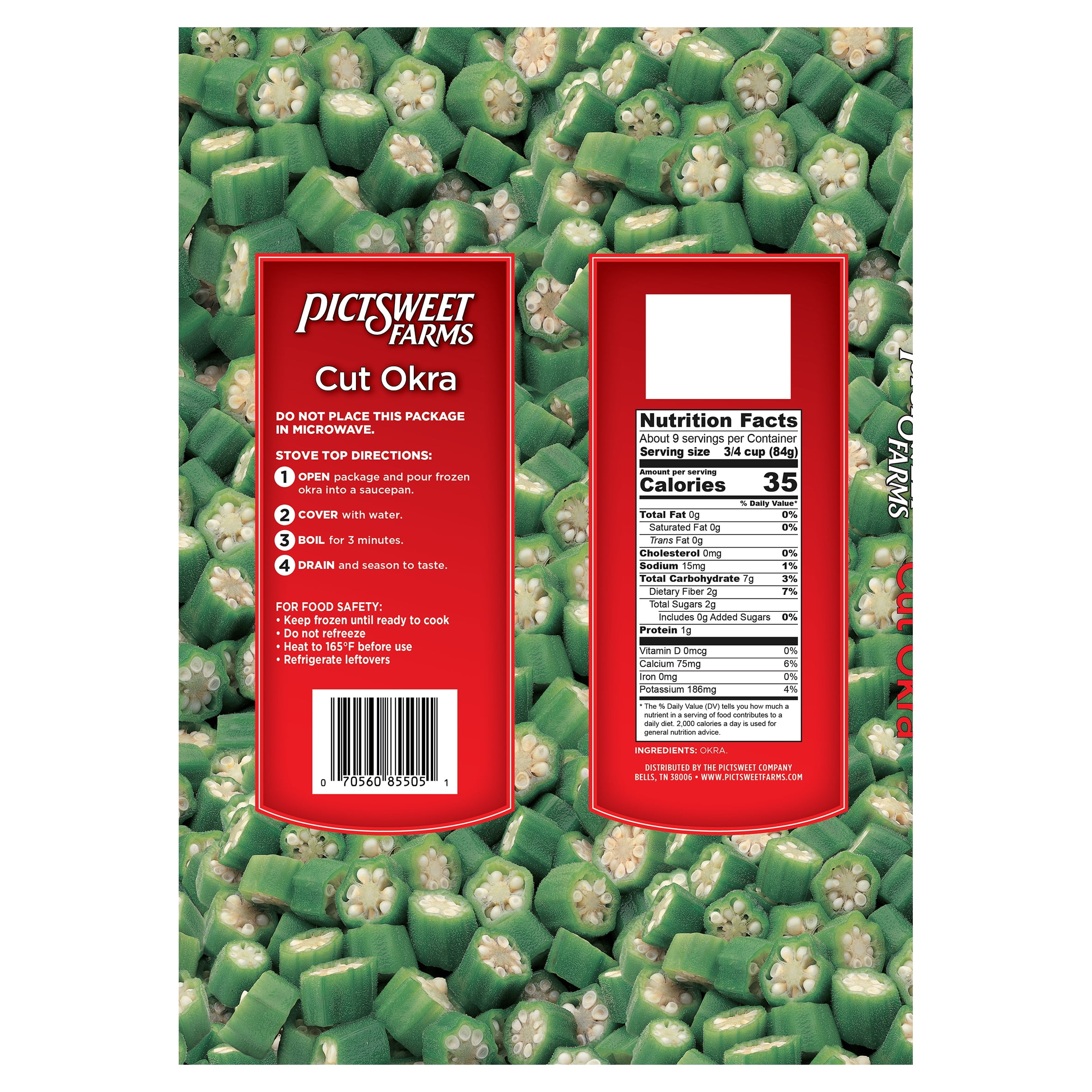 Pictsweet Farms Frozen Cut Okra, 28 oz