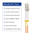 3M/10ft OM2 LC to LC Fiber Patch Cable, Length Options 0.2m100m, 1GB