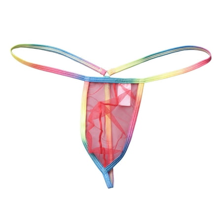 Men s Boxer Briefs Mens Lace Thong Underwear Mens Split Side Underwear Thong Swimsuit Frilly Lingerie Car Tee 4t Car Shirt Apparel See Thru Shorts Small Small String Men s Exotic Apparel Red S