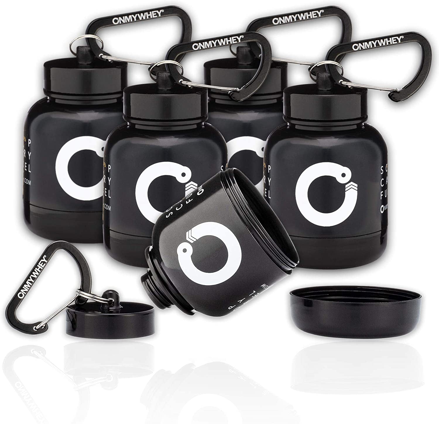 OnMyWhey Portable Protein and Supplement Powder Funnel KeyChain