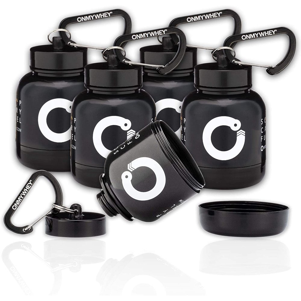 OnMyWhey Protein Powder and Supplement Funnel Keychain, Portable To