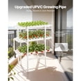 thumbnail image 5 of KFFKFF 3-Tier Hydroponic Growing System Kit, 108-Site UPVC Pipe ,38.58 x 20.47 x 46.06 in / 980 x 520 x 1170 mm, 5 of 9