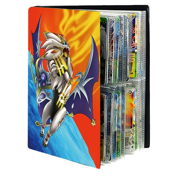Álbum de Pokemon de 4 bolsillos, libro de cartas de 240, juego de juego, soporte de mapa de coleccionista de Pokémon, carpeta de cuaderno, lista cargada, juguete para niños24 Deng Xun unisex