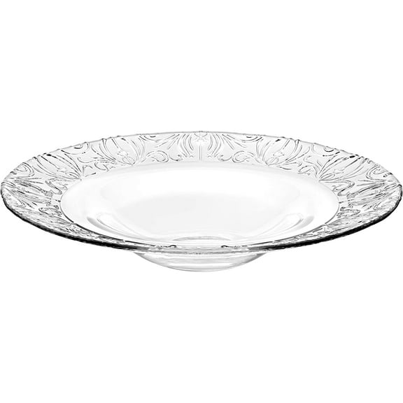 Barski Glass Bowl - Crystal Glass - Designed - Serving Bowl - Could Be used for A Soup Plate - - 11.8" Diameter - Made in Europe