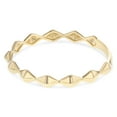 thumbnail image 2 of Ioka -14K Solid Yellow Gold Modern and Trendy Diamond Shape Stackable Band Ring - size 6, 2 of 5