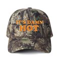 thumbnail image 6 of IT'S DAMN HOT Letter Embroidered Color Block Trucker Hat Unisex Adjustable Cotton Breathable Fashion Cap for Travel Daily Wear, 6 of 11