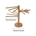 thumbnail image 2 of Wooden Foldable Pasta Dryer Rack Stand With 9 Suspension Rods For Efficient Kitchen Counter Drying And Compact Storage, 2 of 6