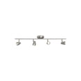 thumbnail image 1 of Sea Gull Generation Lighting 4-Light Talida LED Ceiling Track Lights Brushed Nickel 2537204S-962 | Modern Ceiling Light Fixture for Living Room, Dining Room, and Kitchen Lights | Uses LED Light Bulbs, 1 of 2
