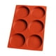 thumbnail image 1 of Molde de silicona grande para hornear, reutilizable, con 6 cavidades redondas, antiadherente, de grado alimentario, para pasteles, dulces, jabón, resina y manualidades DIY, 1 of 6