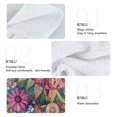 thumbnail image 5 of Wobogo Colorful Blooms Floral Hand Towel Set of 2 Absorbent for Kitchen and Bathroom With Velcro Hanging Loop 18.2×14in, 5 of 7