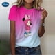 thumbnail image 1 of Disney Cartoon Tee Shirt Mickey Mouse Women Short Sleeve Print Love Sweet Cute 90s Clothing Casual Fashion Graphic T-shirts110 Gao Jinjia LED, 1 of 2