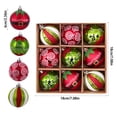 thumbnail image 3 of Guanhe 9Pcs 3.2''Tree Ornament Ball Assorted Pendants, Shatterproof Shine Ball Decoration for Christmas Tree Holiday Party, Gift Boxes Ideal for Xmas, 3 of 8