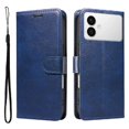 thumbnail image 1 of Wallet Case for Samsung Galaxy S26 Edge Flip Cover with Card Slots, Magnetic Stand & Strap Blue, 1 of 7
