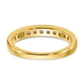 thumbnail image 5 of 14K Yellow Gold Diamond, Lab Grown Round Ring Band, Size 5, 5 of 6
