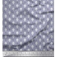 thumbnail image 1 of Soimoi Cotton Poplin Fabric Fleur_de_lis Damask Print Fabric by The Yard 56 Inch Wide, 1 of 3