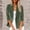 Army Green, variant on Sakmal Plus Size Women's Blazer Green Corduroy Suit Jacket Trendy 3/4 Sleeve Womens Blazer L