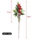 thumbnail image 1 of Xiao Hua 6 ramas de agujas de pino artificiales, púas de pino de Navidad con tallos de frutos rojos, ramitas de pino Norfolk de imitación para manualidades, decoración del hogar, F, 1 of 2