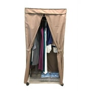 Covered Living Portable Garment Rack Cover 36"W x 18"D x 68"H, Khaki