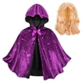 thumbnail image 2 of Disney Sarah Sanderson Costume Accessory Set for Adults with Hooded Satin Cape and Hairpiece, Adults, 2 of 4