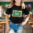 thumbnail image 2 of LUOGENLI Shirts for Girls 14-16 Years Old School Season Girls T Shirt Summer Kids Short Sleeve Tops Soft Comfortable Back to School Printed Fashion Daily Wear Shirts for Girls 8-10 Cute 5-6 Years, 2 of 5
