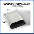 thumbnail image 2 of EcoSwift Brand Premium Poly Shipping Bag Waterproof Durable Self-Seal Mailer 2.35 Mil, 24 in. x 24 in. (Size 9), Solid Gray, 1-Pack, 2 of 5