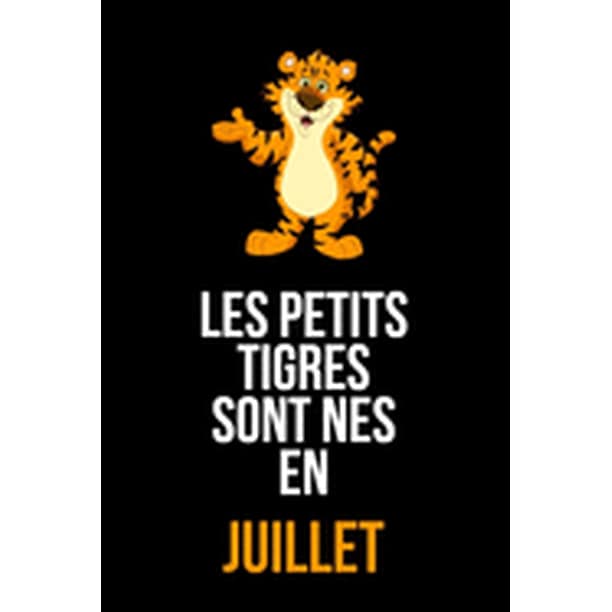 Les Petits Tigres Sont Nes En Juillet Cahier De Redaction Et De Dessin Pour Garcons Enfants