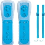 2pcs Remote Controller Compatible for Wii, TechKen Wireless Controller for Wii and Wii U (Motion Plus and Nunchuck not Included)