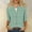 Green, variant on Clearance Mrasaso Button Down Shirts for Women 3/4 Sleeve Lightweight Summer Cardigan Casual V Neck Three Quarter Length Cute Tops