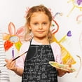 thumbnail image 2 of Math Equations Binary Code Blue Pattern Kids Aprons for Girls and Boys,Adjustable Neck Strap Toddler Aprons for Kids Cooking Baking, 2 of 6
