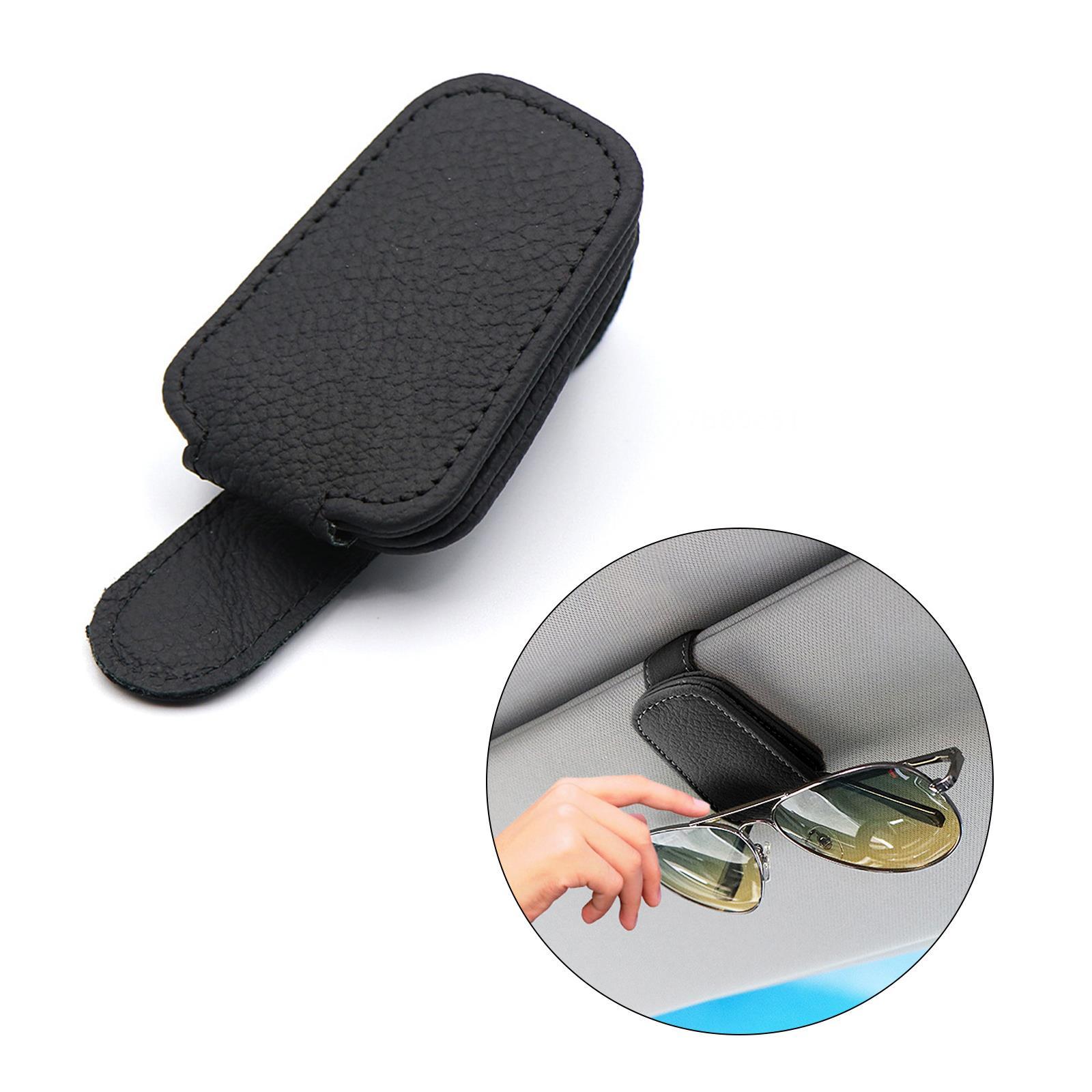 2 Packs Car Glasses Holder Universal Car Visor Sunglasses Holder Clip