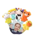 thumbnail image 3 of Leileiiiii Four Finger Ring 5pc Kids Cartoon Animal Finger Puppet Soft Velvet Doll Prop Toy Easter Stuffing, 3 of 7