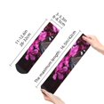 thumbnail image 4 of Naloa Pink Blossoms Butterfly Ankle Socks for Women Non Slip Socks No Show Socks Classic Low Cut Casual Socks Casual Socks, 4 of 7