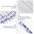 thumbnail image 4 of 5 Pairs Blue and White Porcelain Chopsticks Ceramic Long Chopsticks Chinese Tableware for Home Restaurant (Random Pattern), 4 of 8