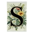 thumbnail image 2 of PHYHOO  Spring Summer Monogram Letter S Garden Flag Floral Sunflowers Sided for Outside Small Burlap Family Last Name Initial Yard Flag White, 2 of 6
