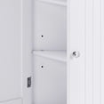 thumbnail image 5 of FRALIMK White Freestanding Small Corner Storage Cabinet with Doors for Living Room, 5 of 8