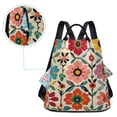 thumbnail image 5 of FORMRS Women's Travel Backpack Purse Anti-Theft Hidden Pockets Casual Shoulder Bag, Colorful Flowers, 5 of 7