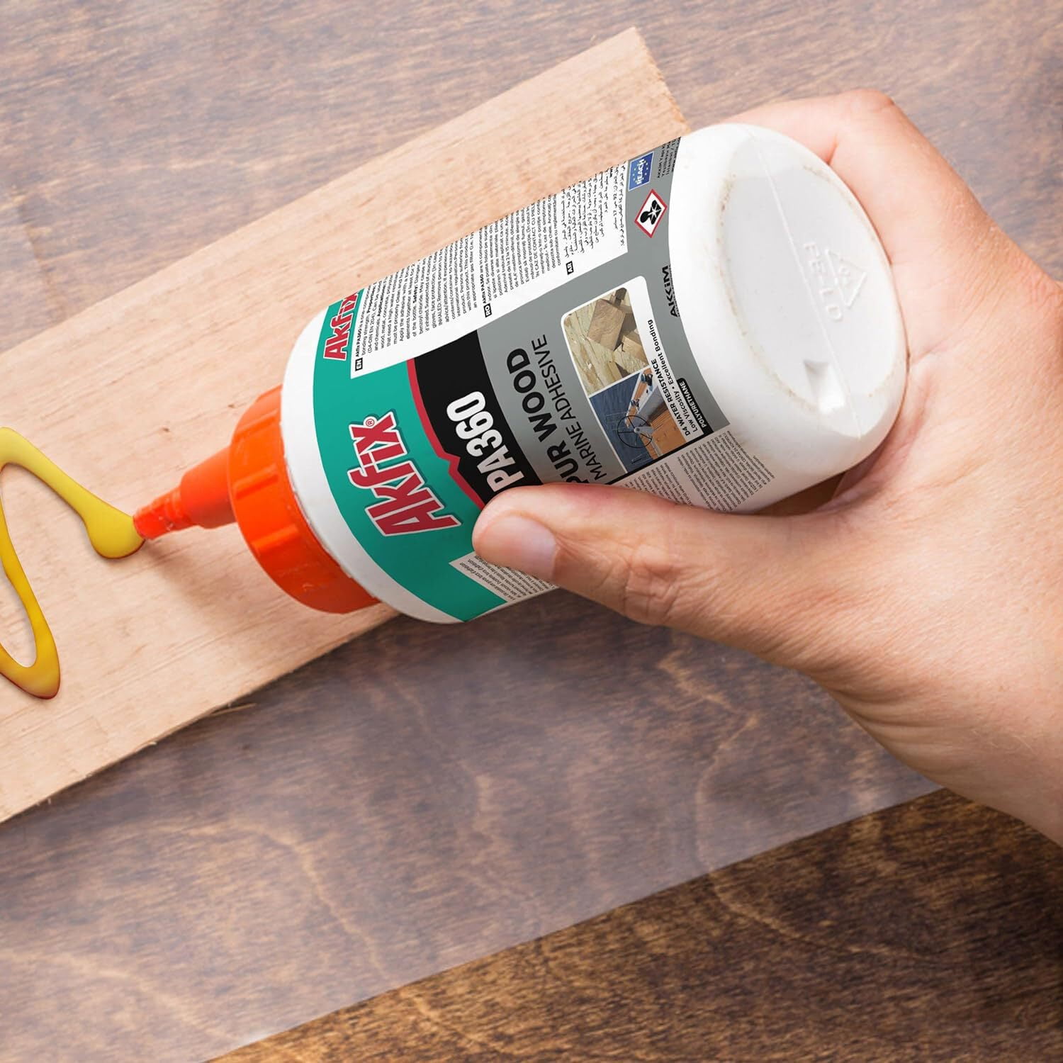 Akfix PA360 Waterproof Polyurethane Wood Marine Adhesive 15.4 fl oz-12 Pack