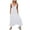 White, variant on Oversized Buttons Suspender Jumpsuits for Women Square Neck Sleeveless Harems Pants Casual Loose Solid Rompers with Pocket Black,L