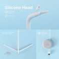 thumbnail image 4 of Soporte de suelo Lollipop, soporte de suelo para monitor de bebé, monitor de bebé compatible, soporte para reloj de bebé para cuna con cabezal de silicona fuerte y flexible, blanco, 4 of 5