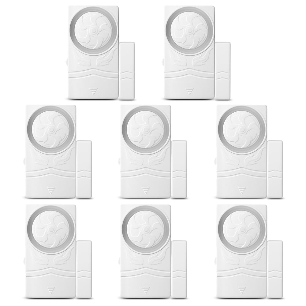Wsdcam Door and Window Alarm for Home Magnetic Window Alarm Sensors for Home Security, Loud 110dB - 8 Pack