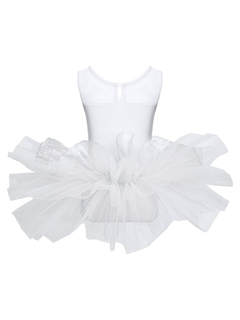Yeahdor Girls Ballerina Costume, Sequined Flower Ballet Tutu