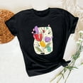 thumbnail image 2 of Womens Summer Tops Dressy Casual Short Sleeve Shirts for Women Black Summer Chic Clothes for Women Over 50, 2 of 7