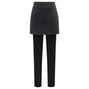 Junior Modern Styled Warm Skirt Legging