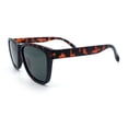 thumbnail image 4 of SA106 Polarized Sport Keyhole Bridge Sunglasses for Men UV400 Lightweight Plastic Matte Tortoise Frame - Green Lens, 4 of 6