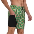thumbnail image 2 of Balery 60s and 70s Style Bañador para hombre, shorts de playa de secado rápido con entrepierna y forro de compresión-XX-Large, 2 of 6