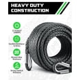 thumbnail image 3 of Cable extensor para cabrestante DAYDOOR, 9 mm x 28 m, 26.500 libras, sintético, 3 of 7