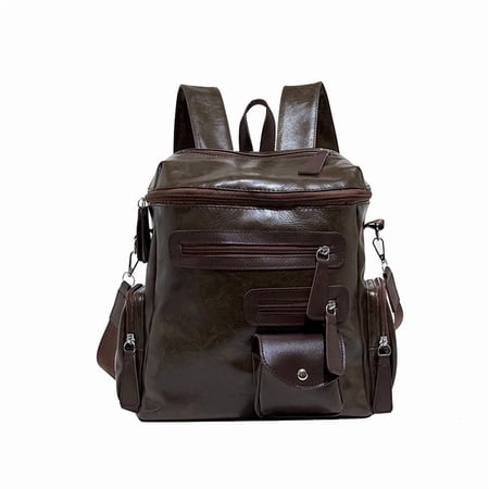 PRIYAL Vegan Leather Laptop Backpack for Women 15.6 Inch Work Backpack Purse for Travel Work