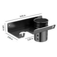 thumbnail image 3 of Hair Dryer Holder Wall Mounted,Self Adhesive Organizer Hair Dryer Holder Wall Mounted Blow Dryer Hair Dryer Holder Wall Mount,Bathroom & Bedroom Hair Care Styling Tools Organ, 3 of 8